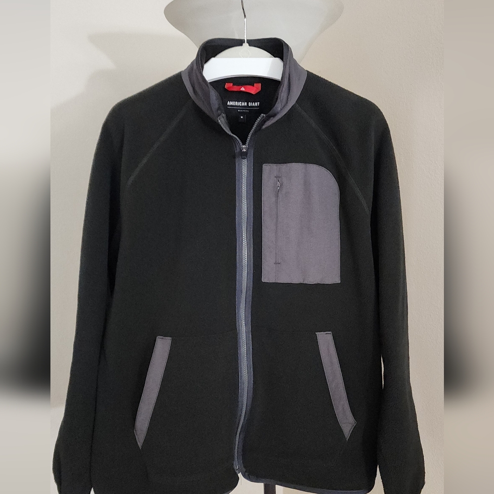 American Giant X Polartec Gray Atlas Full Zip Fleece Jacket - Men's Medium